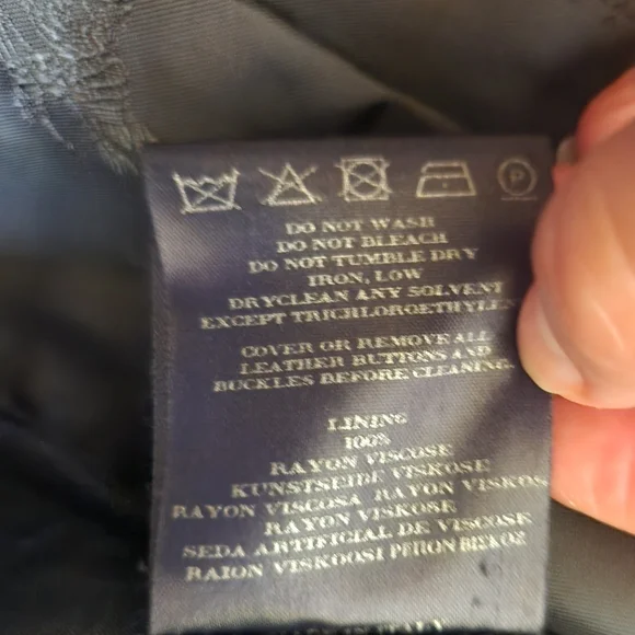 Authentic Burberry Classic Notch Collar Wool Flannel Blazer